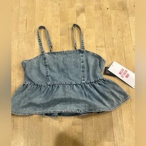 Celebrity Pink Denim Tank Top